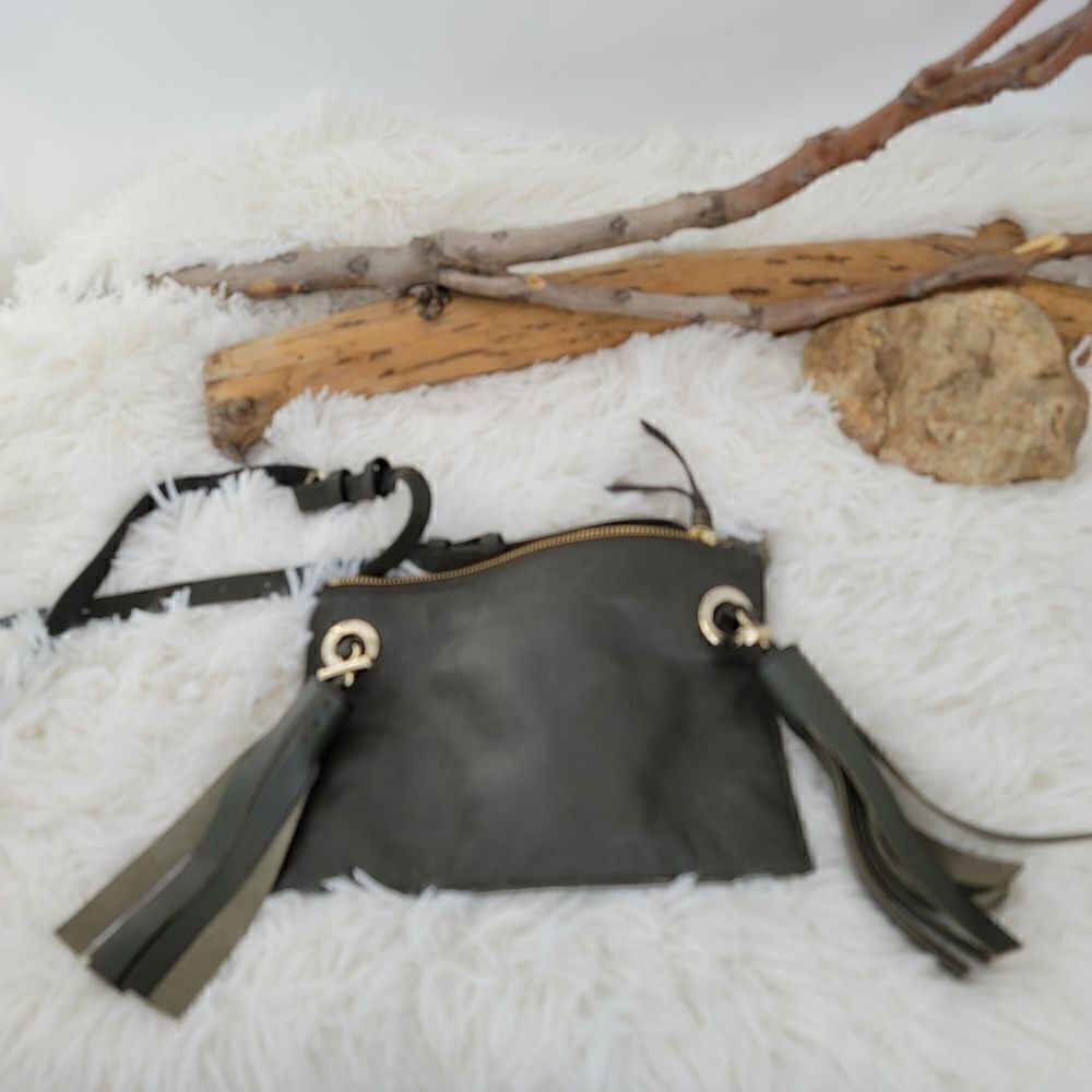 &other stories leather crossbody purse